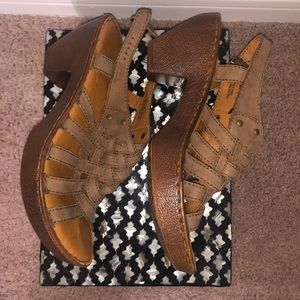 Born wedge sandals Size 9
